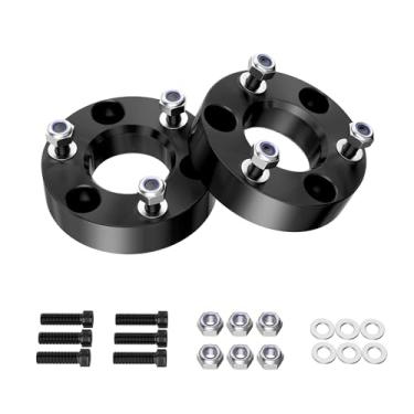 Imagem de Kit de elevação de nivelamento de 5 cm compatível com 2006-2022 Ram 1500 4WD 2005-2011 Dakota 2WD, kit de elevação de nivelamento adequado para Ram 1500 4WD/Dakota 2WD espaçadores de suporte dianteiro forjados levantam a frente do seu captador em 5 cm