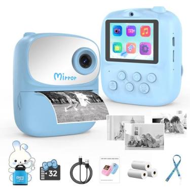 Imagem de Câmera infantil de impressão instantânea ICONLINK com cartão de 32 GB 