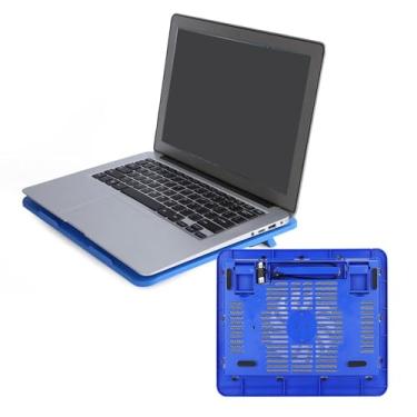 Imagem de Almofada De Resfriamento Para Refrigerador De Laptop, Suporte De Almofada De Resfriamento Portátil E Silencioso Com Suporte USB Refrigerador Para Notebook De 14 Polegadas Abaixo Do Notebook(Azul)