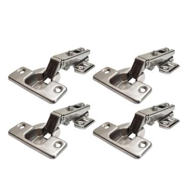 Imagem de Kit 4 Dobradiça Reta Caneco 35Mm Moveis Porta Armário 2 Par