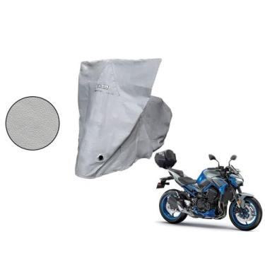 Imagem de Capa Protetora Moto Kawasaki Z900R com Baú/ Bauleto Cinza - Kahawai, c