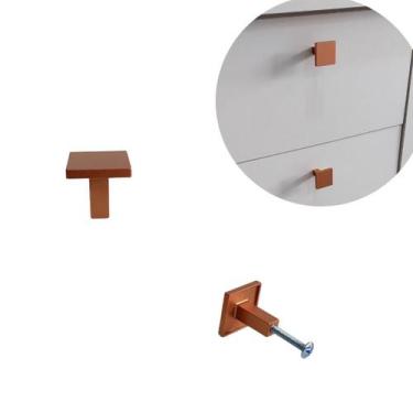 Imagem de 6 Puxador de Gaveta e Armários para Mòveis Rose Fosco  Metal - Compras