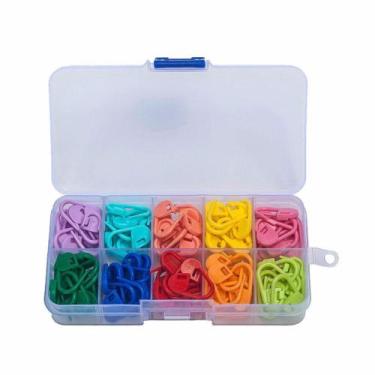 Imagem de Kit 120 Marcadores Crochê Tricô Alfinete Plástico - Good House