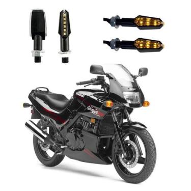 Imagem de KIT 4 Luz Seta Esportiva Pisca de Led Modelo P29 Para Moto NINJA 500R 