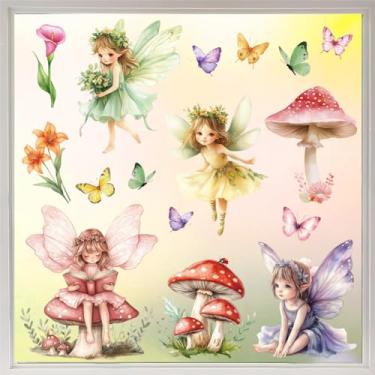 Imagem de Peacoblue Adesivo adesivo adesivo de janela estática dupla face para janelas de carro de vidro grandes, 1 folha de desenho animado árvore de Natal 120 x 30 cm à prova d'água removível para decoração