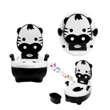 Imagem de Troninho Penico Infantil Musical Desfralde Zebra Replay Kids