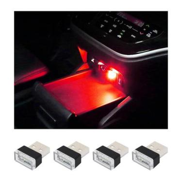 Imagem de Lâmpada LED para ambiente de interior de carro Augeny USB Plug-in 4PCS