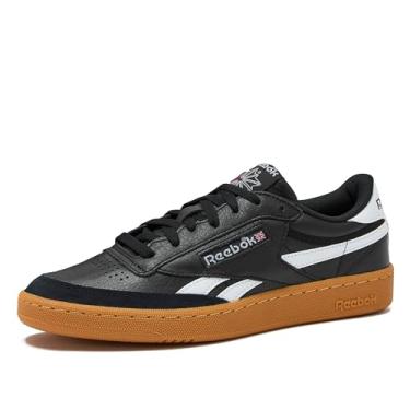 Imagem de Reebok Club C Revenge Tênis masculino vintage, casual, tamanho 36 a 48, Preto/Branco/Goma, 45