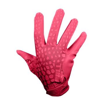 Imagem de We Ball Sports Luvas de futebol Hypr-Grip, luvas masculinas adesivas de silicone para receptores de palma, rosa (P)