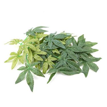 Imagem de Ymiko Plantas de Aquário, Decorações de Tanques de Tartaruga Plantas de Aquário Artificial de de Plástico Decorações de Tanques de Peixes Betta Acessórios de de Peixe Pequenos Acessórios de Tigela