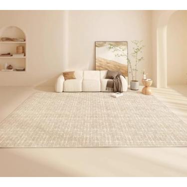 Imagem de Tapete de pelúcia macio e fofo para decoração de quarto, tapete de pelúcia grosso para estudo, carpete de área grande para sala de estar (200x250 cm/G)