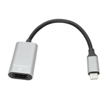 Imagem de Cabo adaptador USB C para HDMI 17.8 cm, 4K @60Hz USB Tipo-C macho para HDMI fêmea para smartphone e laptop, para Mac OS, Windows, Linux e outros sistemas