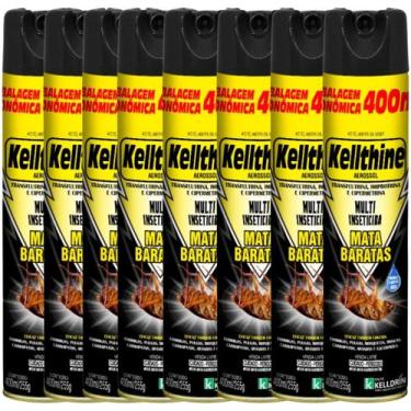 Imagem de Multi Inseticida Mata Baratas Mosquitos Insetos 400ml 8un - Kelldrin