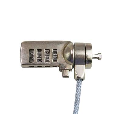 Imagem de Trava De Segurança Notebook Pc Com Senha Cabo De Aço Segredo 4 Digitos
