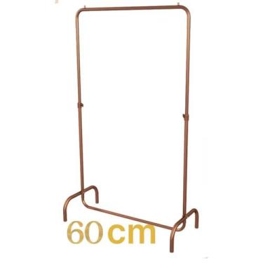 Imagem de Arara Desfile 60cm Para Roupas Reforçada Altura Regulável - Rose - val