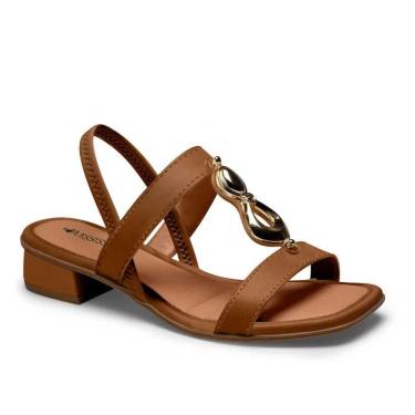 Imagem de Sandália Feminina Mississipi Salto Blocado Pedraria