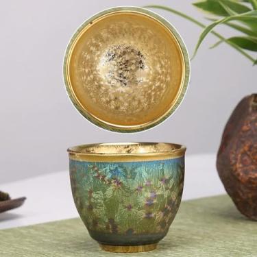 Imagem de Xícara de chá de cerâmica colorida individual Xícara única Jianzhanyao Mestre de Mudança Xícara de Chá Kung Fu Xícara de Chá