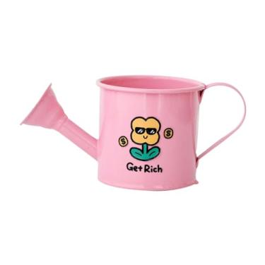 Imagem de IEUDNS Regador infantil, brinquedo de faz de conta, regador portátil fofo, brinquedo aquático de jardim para flores, fazenda, bonsai, Rosa