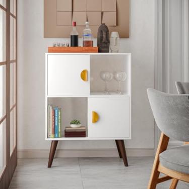 Imagem de Aparador Sala de Estar Hall de Entrada Buffet em MDP Balcão Luxo - JM3 Móveis (Branco)