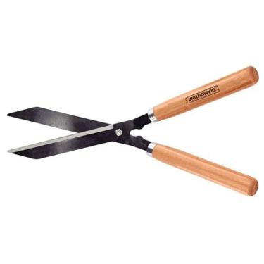 Imagem de Tesoura para Cerca-viva, Grama Tramontina com Lâmina Metálica e Cabo de Madeira