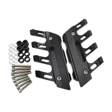 Imagem de JicSuXi para-lama dianteiro de motocicleta, capa de proteção de alto desempenho, protetor deslizante de garfo dianteiro para Tmax530/560, Preto