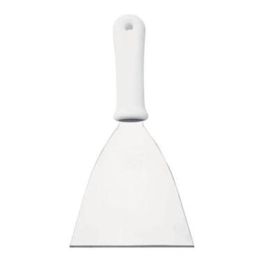 Imagem de Espátula Reta 5' Inox Chapeiro Cozinha Lanche Original - temdetudomesm