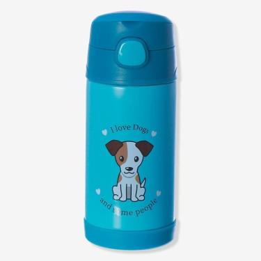 Imagem de Garrafa Infantil Click Com Canudo I Love Dogs - Zonacriativa