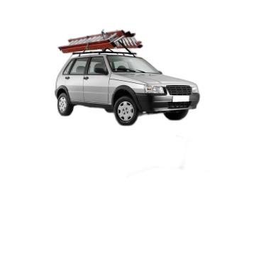 Imagem de Rack Teto Suporte Porta Escadas Fiat Uno Vivace Gol Logan
