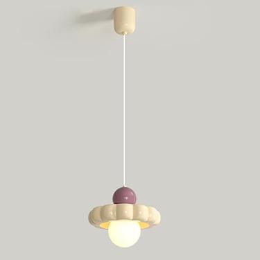 Imagem de Mini lustre moderno com luminária pendente de cabeça única, luminária suspensa em formato de flor, luminária de teto, luzes suspensas nórdicas para sala de estar, quarto, cozinha e ilha