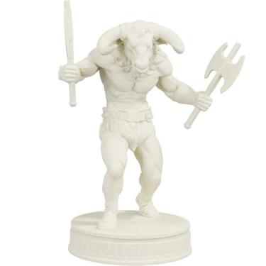 Imagem de Estátua Minotauro Mitologia Grega Estatueta - Versão 2 (Cor Mármore Dourado)