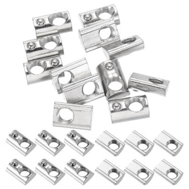 Imagem de PATIKIL M10 rolo meio redondo em porcas de mola, 12 peças, série 4545, porcas de mola de aço carbono para perfil de extrusão de alumínio de 10 mm, impressora 3D, ferramentas faça você mesmo, montagem