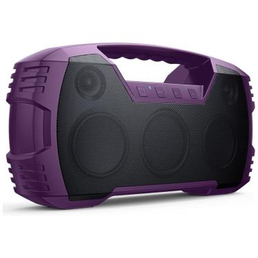 Imagem de Caixa de Som Bluetooth Portatil a Prova d IPX7 com 32H de Reprodução e Microfone Embutido, Roxa, HOUL ZALLEE E86, Violeta