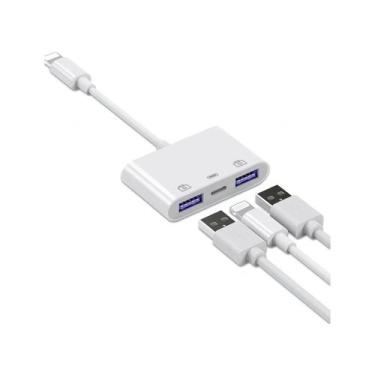 Imagem de Adaptador Lightning para USB 3 em 1 para iPhone e iPad - Lightbek Offi