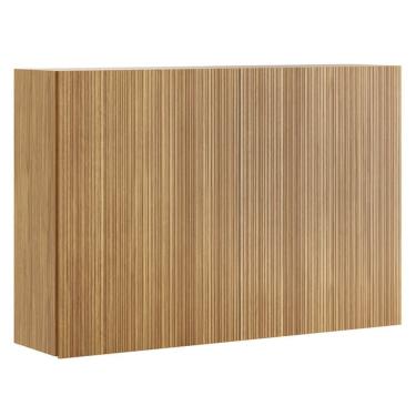 Imagem de Armário Aéreo De Cozinha Art 2 Portas 120 Cm Kit's Paraná Cor:freijó Riscatto