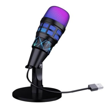 Imagem de Microfone Para PC | Microfone USB para Computador,Fones De Ouvido Sem Fio Acessórios USB Gravação Para PC Estúdio Streaming Podcast Música