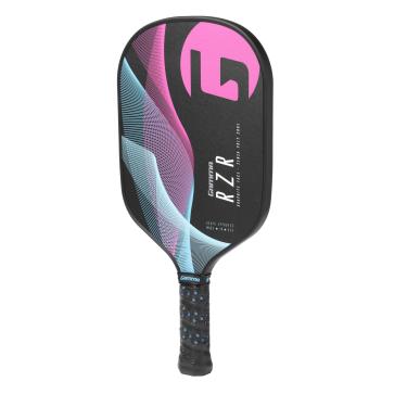 Imagem de Gamma RZR - Raquete de pickleball composto: Bolas de picles para brincadeiras internas e externas - Raquete aprovada pela USAPA para adultos e crianças - Rosa/azul