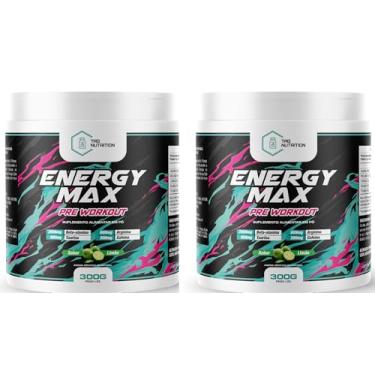 Imagem de Combo 2x Pré-Treino Energy Max 300mg Cafeína Pre Workout - 300G - 60 Porções - TAG Nutrition (Uva)