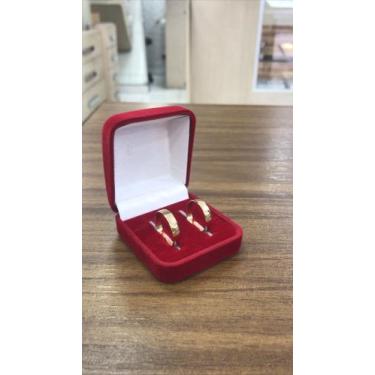 Imagem de Aliança de Ouro 18k 4mm, Branco