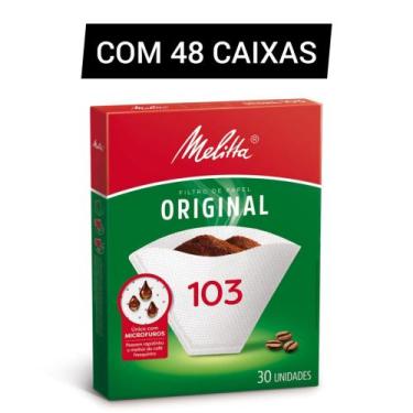 Imagem de Filtro de Papel Melitta 103 Caixa com 30 unidades, kit48caixas