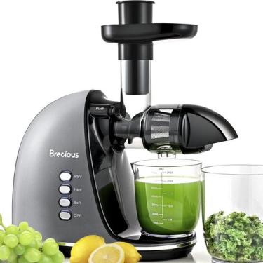 Imagem de Juicer Brecious Slow Masticating Cold Press de 2 velocidades, 120.0