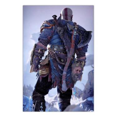 Imagem de Quadro A3 em MDF God of War 4 - Kratos - Placa - Pomps Geek