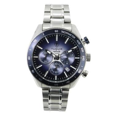 Imagem de Relógio Tuguir Masculino Ref: Tgi37118 Cronógrafo Aço Prateado