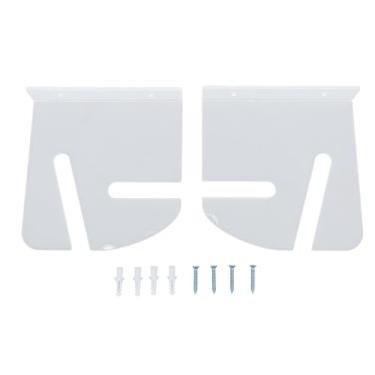 Imagem de Pilipane Rack de skate montado na parede acrílico forte rolamento de carga rack para skates snowboards wakeboards 17,5 x 17 cm pacote com 2 (transparente)