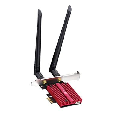 Imagem de Cudy Placa PCIe AX5400 WiFi 6E sem fio para PC, Bluetooth 5.3, módulo AX210 interno, Bluetooth 5.2/5/4.0, 802.11ax/ac/a/b/g/n, Windows 11,10, WE3000S