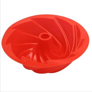 Imagem de Formas de Silicone para Air Fryer Forno Freezer Microondas Assadeira ideal Bolo Pães e Doces(1pc Forma Furo Meio)