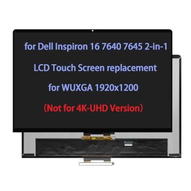 Imagem de ARUISIFX Tela de substituição de 16 polegadas para Dell Inspiron 16 7640 7645 2 em 1 LCD Touch Screen Digitalizador LED Montagem WUXGA 1920 x 1200 (conector de 30 pinos)