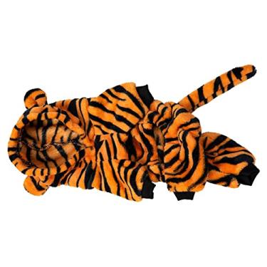 Imagem de Generic Moletom Com Capuz Tigre para Cachorro, Elástico para Evitar Queda de Cabelo, Confortável, lã, Roupas para Animais de Estimação, Cor Atraente para o Inverno (S)