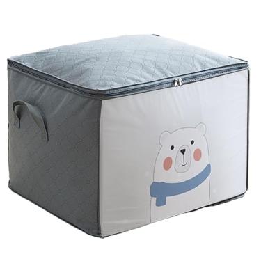 Imagem de Recipientes de armazenamento de roupas de grande capacidade, leve, não tecido, sacos de mudança para roupas, cobertor, organização doméstica, viagem, bagagem, embalagem