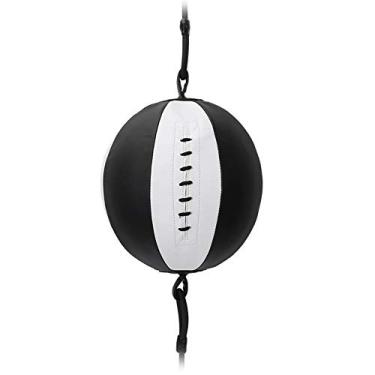 Imagem de Cryfokt Saco de Boxe Saco de Boxe de Velocidade de Bola de Fitness para Precisão de Velocidade de Resistência para Treinamento de perfuração; Fácil de Consertar, Preto e Branco, 8,7 pol., 65 Cm