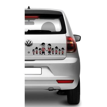 Imagem de Adesivo De Carro Família Feliz São Paulino